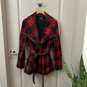 Red plaid jacket. Size medium